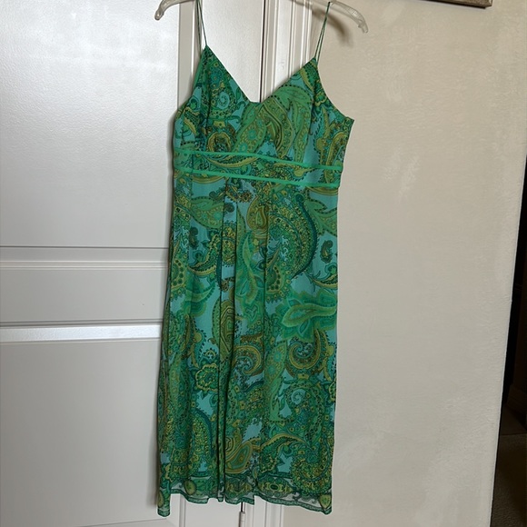 Donna Morgan silk chiffon paisley 2 pc dress set - Picture 5 of 7